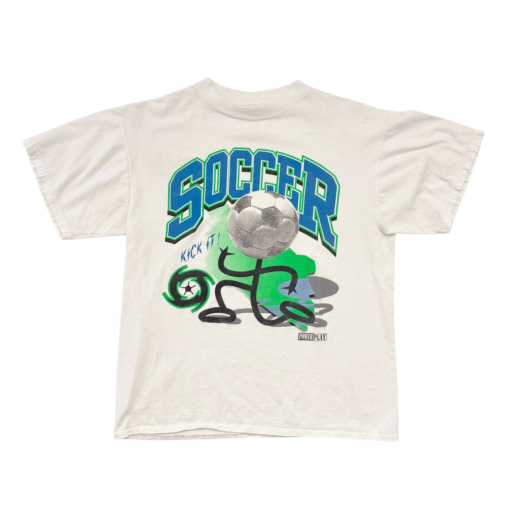 Soccer "Kick It" Graphic T-Shirt - M