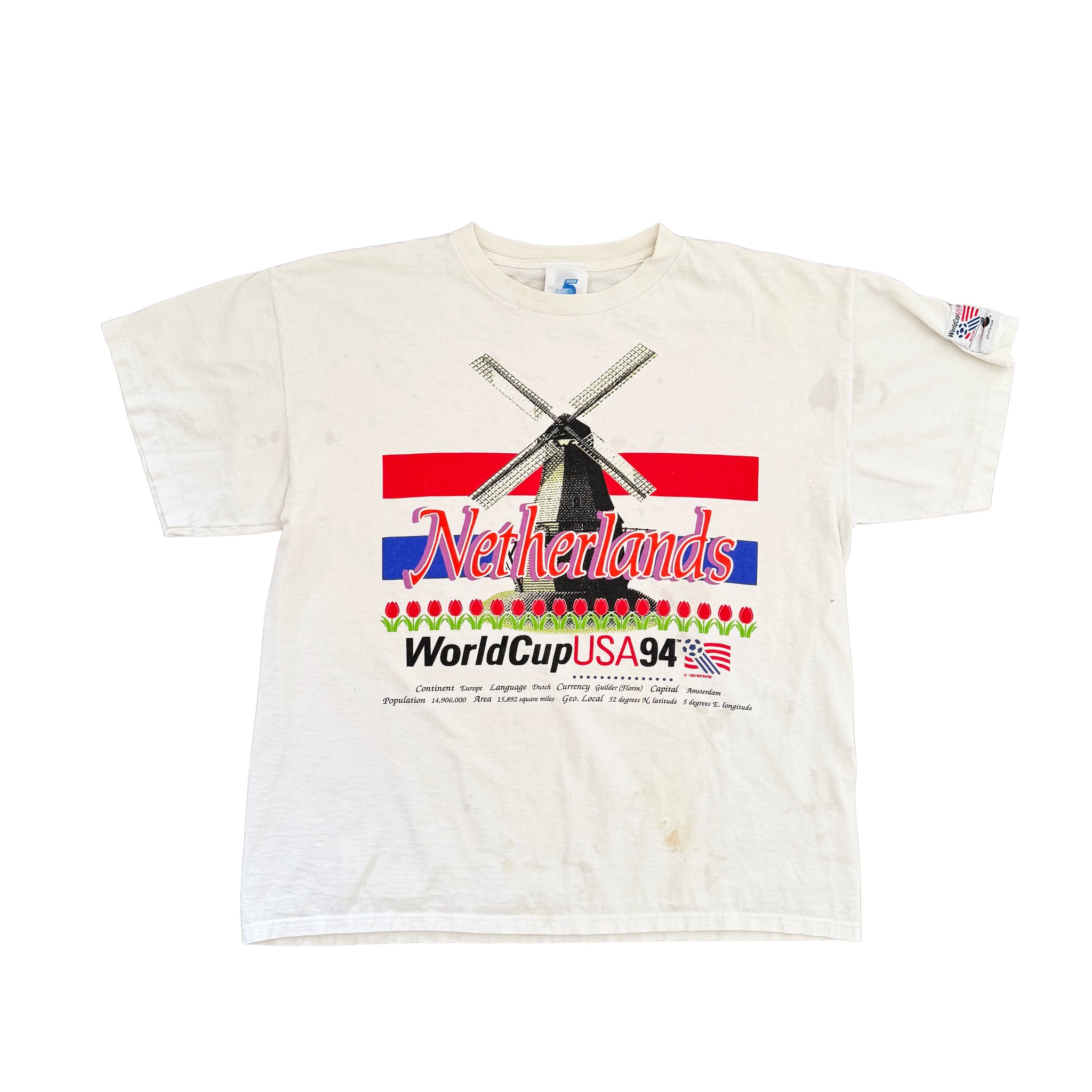 94 WC Netherlands Windmill T-Shirt - L