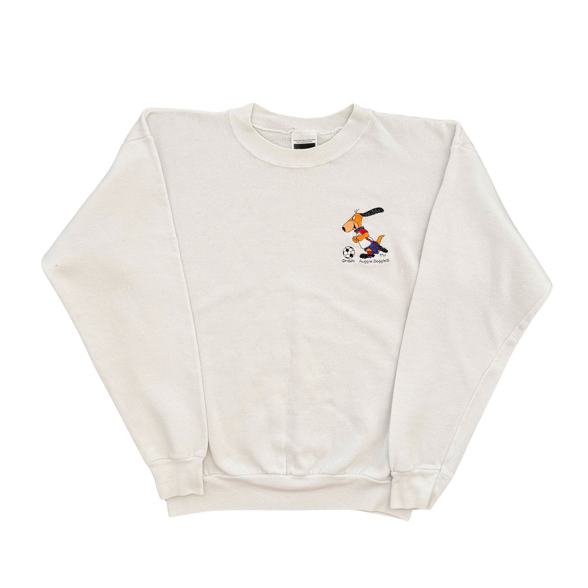 Auggie Doggie Embroidered Crewneck - M