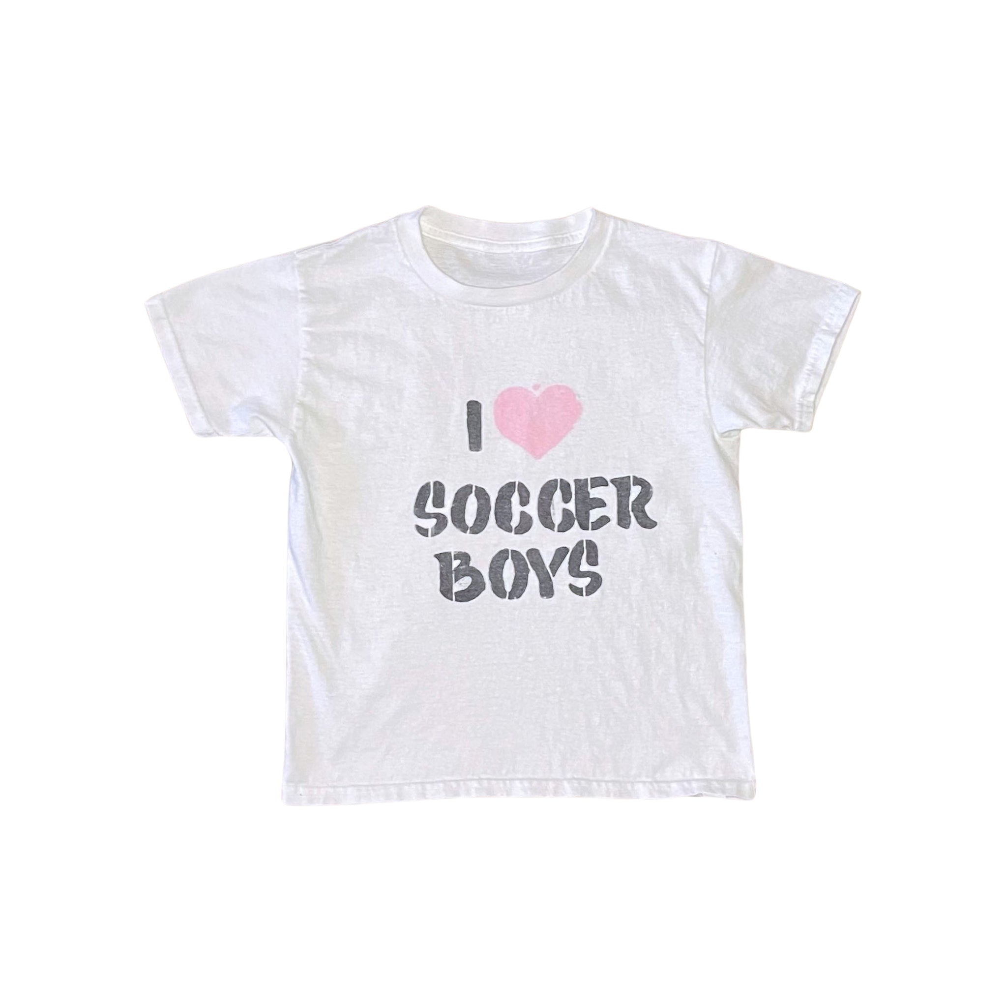 I Love Soccer Boys T-Shirt - XS