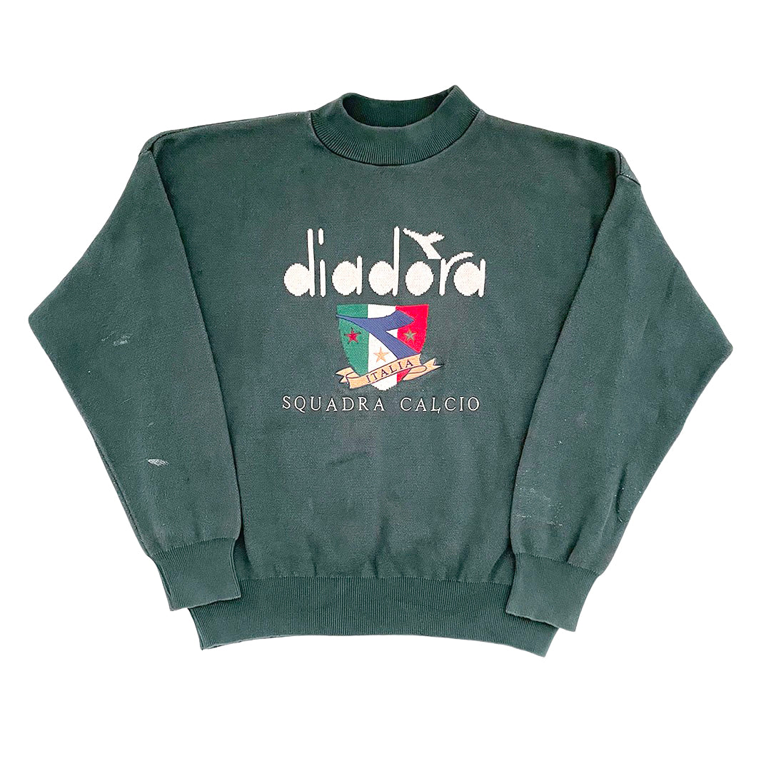 Diadora Squadra Calcio Mock Sweater - M