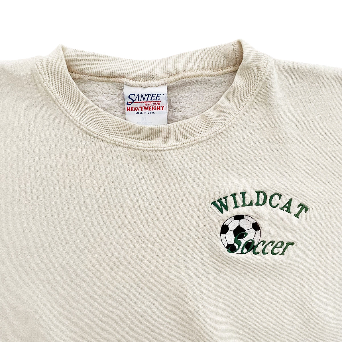 Wildcat Soccer Embroidered Crewneck - L