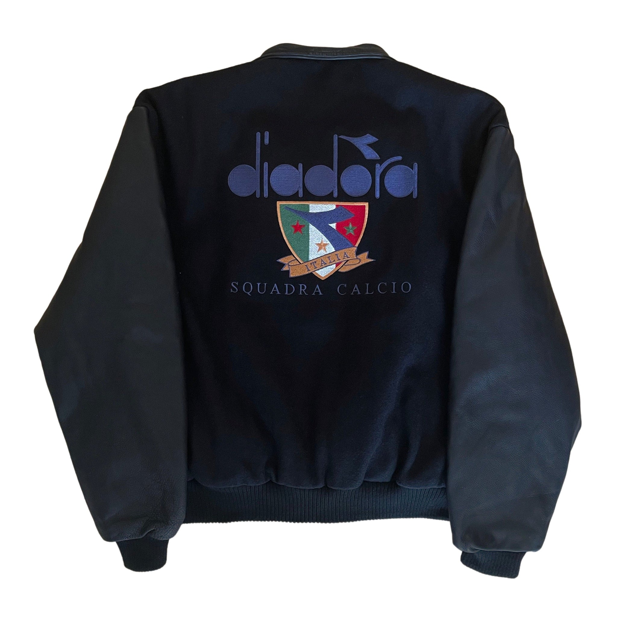 Diadora Squadra Calcio Leather Jacket - L