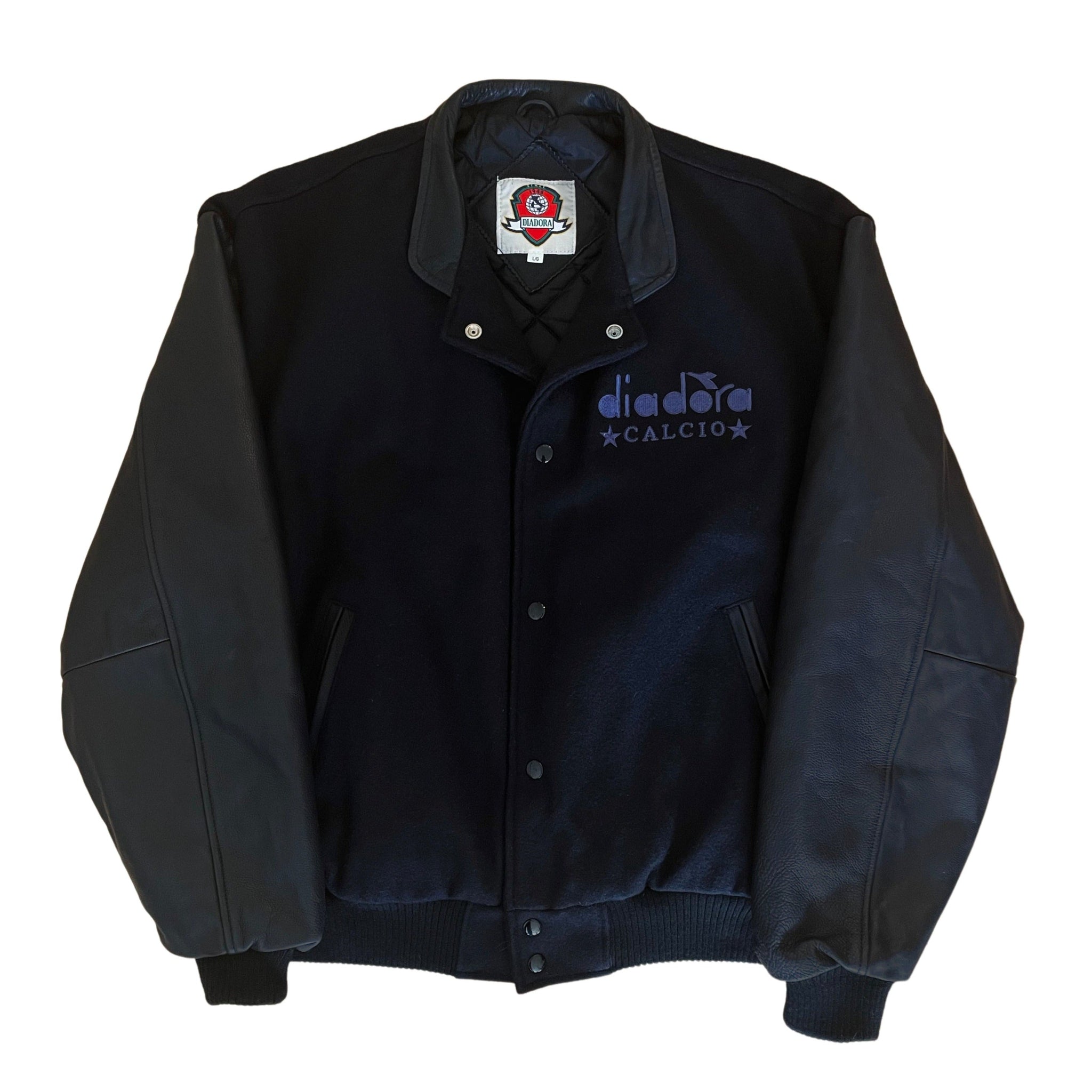 Diadora Squadra Calcio Leather Jacket - L