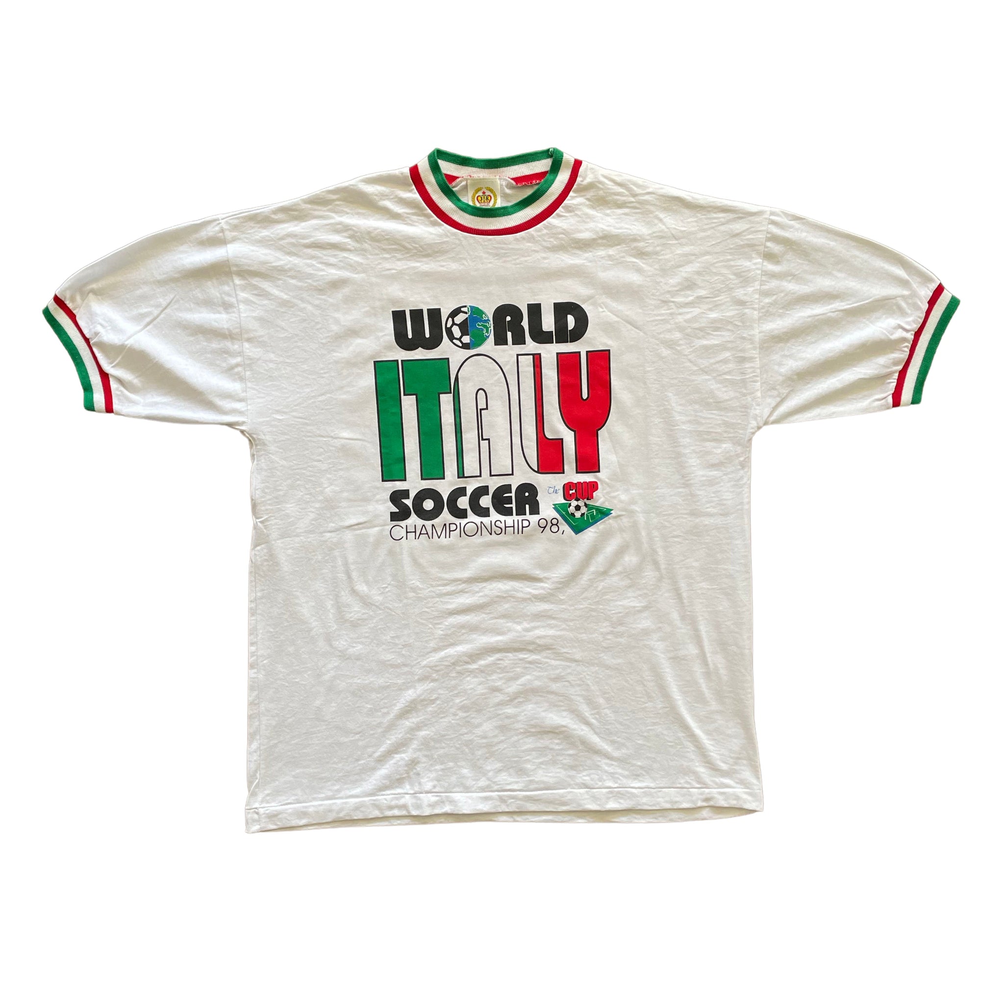 Italy Soccer 98 World Championship Ringer - XXL