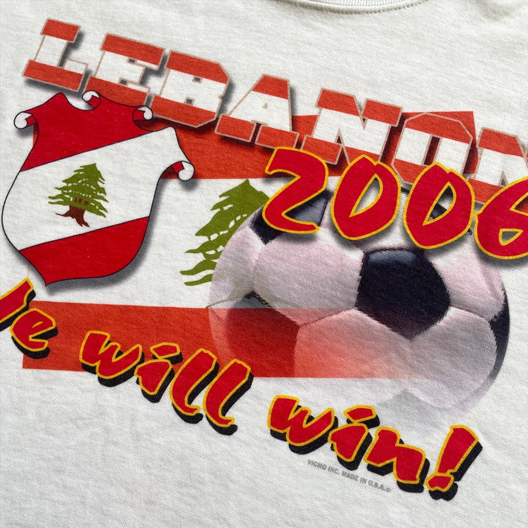 2006 Lebanon "We Will Win" T-Shirt - M