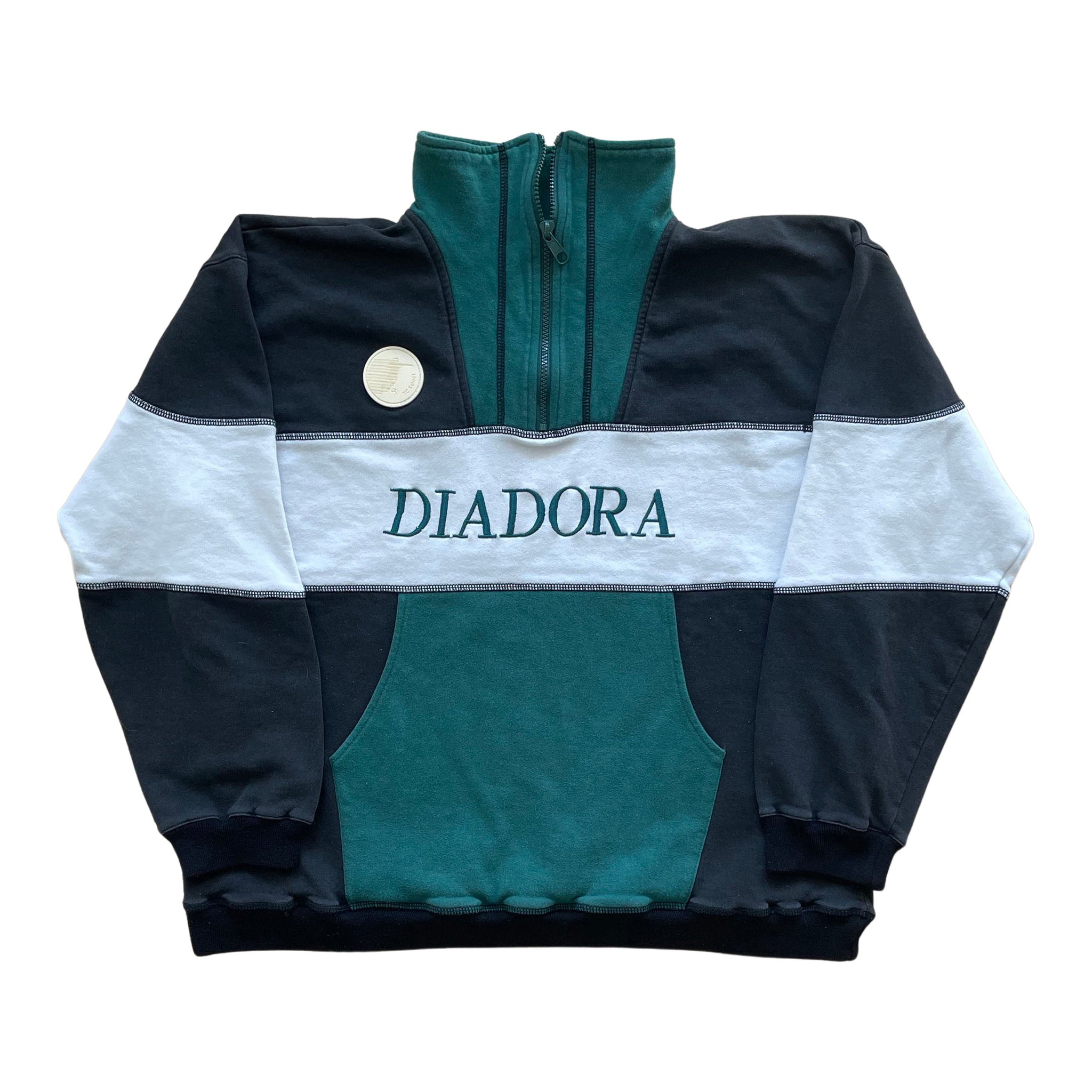 Diadora Italia Embroidered ¼-Zip - M